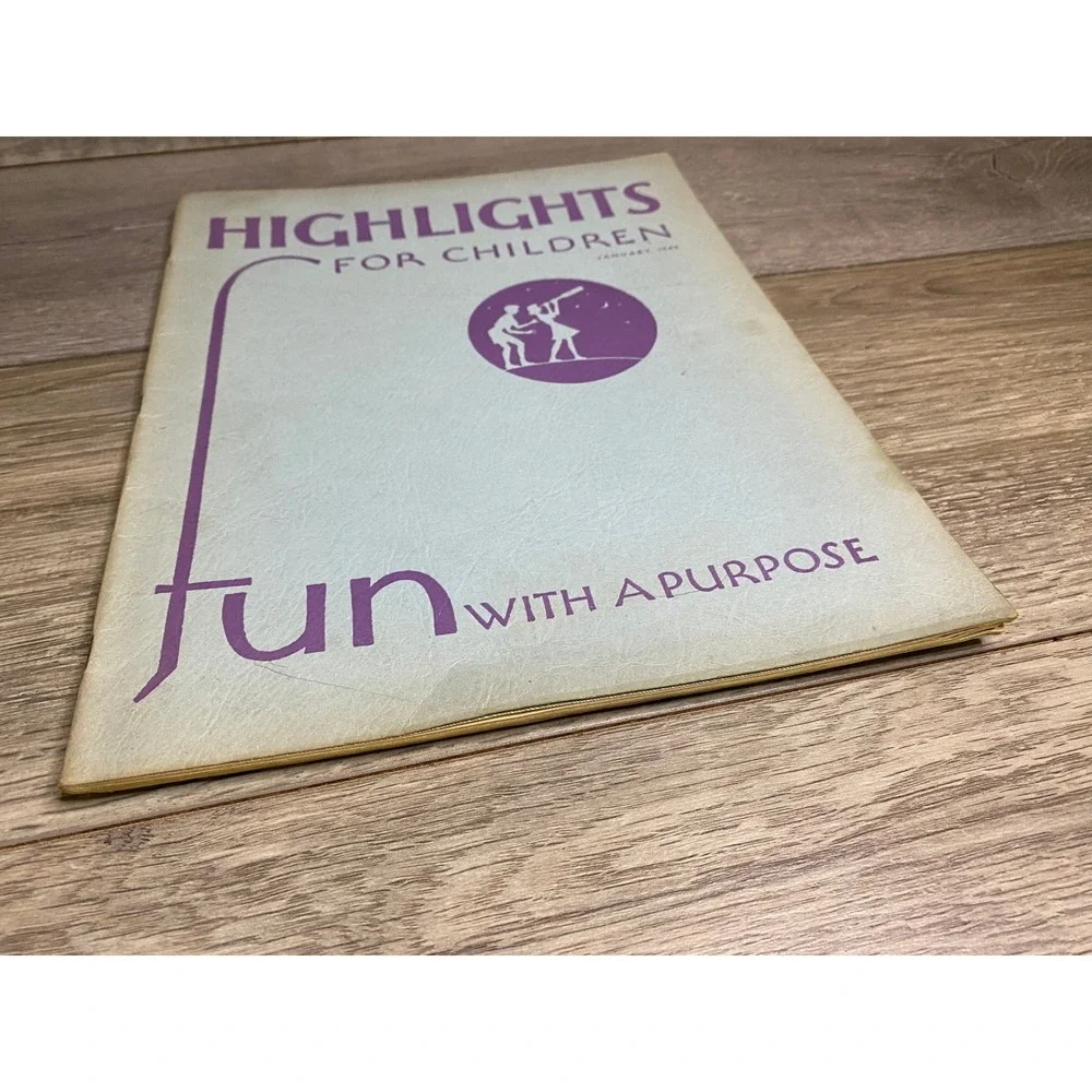 Vintage‎ Highlights for Children Magazine January 1949 Fun with a Purpose Rare